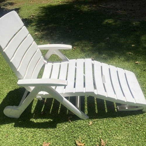 Hartman garden loungers used, set of 2, foldable
