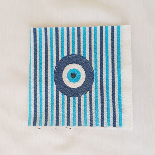 Decoupage Napkins Eye & Stripes 5 Pieces