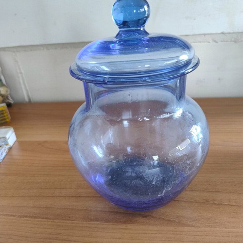 Large storage container blue with lid like new