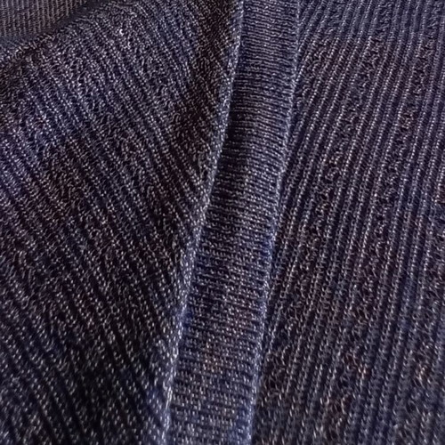 White House Black Market women's knit blouse with lurex, like new, gray charcoal