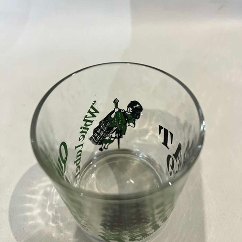 Set of 4 collectible King George IV Black & White and Queen Anne whisky glasses used