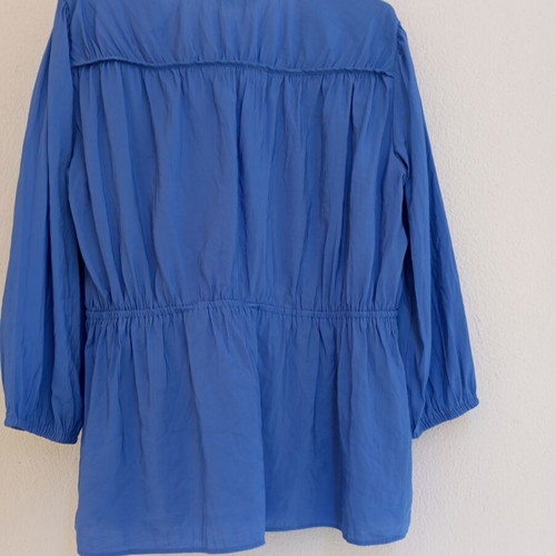 Ethnic style airy blouse in ancient Greek design, new, blue