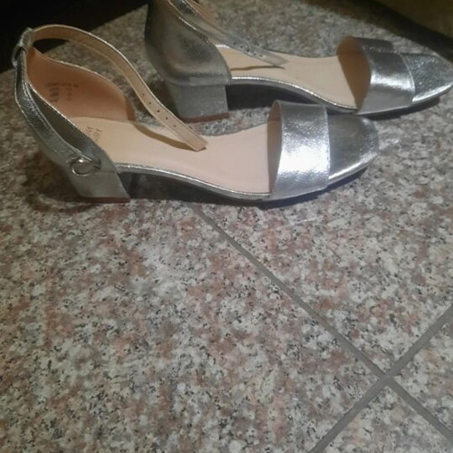 Jenny Fairy Silver Sandals like new, size 39