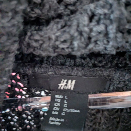 H&M gray sweater dress used, size L