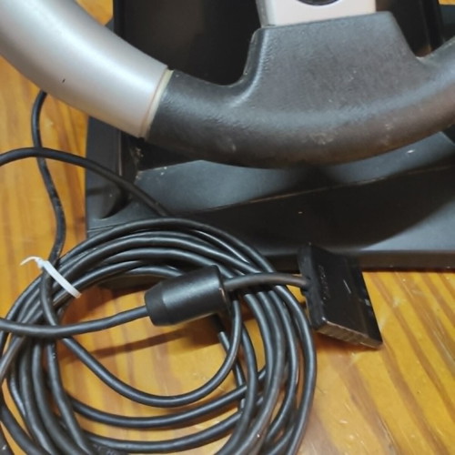 Nextec PS2 Cyber Analog Steering Wheel like new with pedals