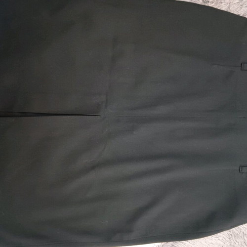 Black skirt knee-length with slit, like new