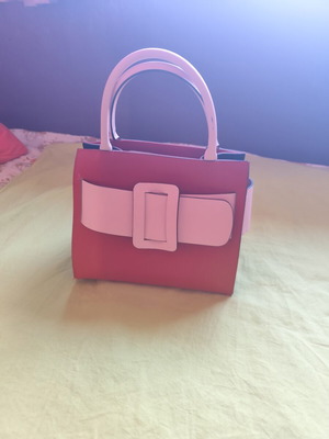 Boyy Bobby shoulder bag like new, red and pink