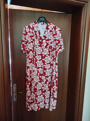 Dress XL like new, white and red