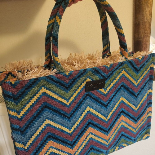 Sorena Handmade bag new, multicolor, velvet lining