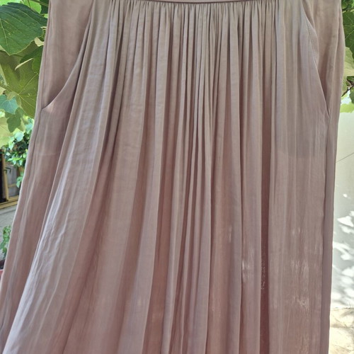 Maxi satin skirt Zara like new, pink, size M