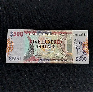 GUYANA, 500 DOLLARS 2011.