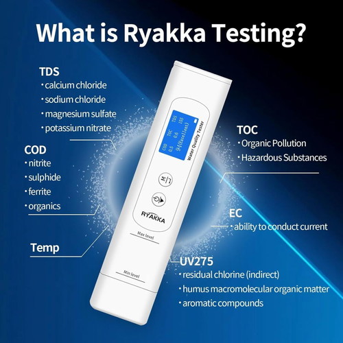 6-in-1 Digital Water Quality Tester new, professional drinking water analyzer