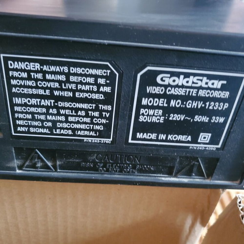 Goldstar VHS used in very good condition with remote control