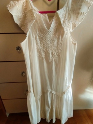 Zara dress size 13-14 years like new beige