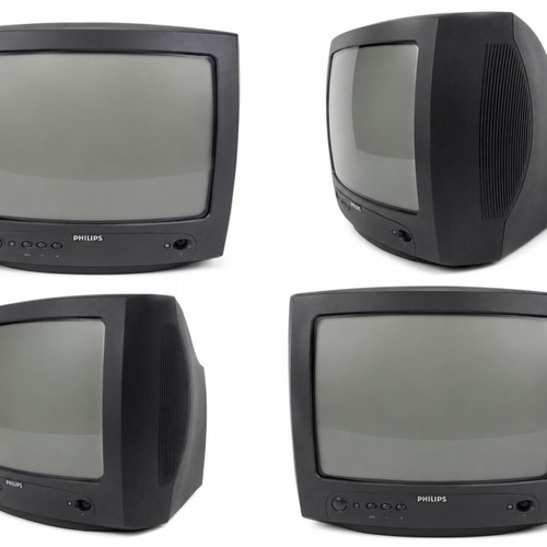 Philips CRT TV used, ideal for retro gaming setup