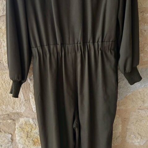 Gina Tricot Vintage Military Style Jumpsuit New, Green XXL