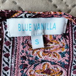 Blue Vanilla Patchwork Tunic Blouse like new, multicolor