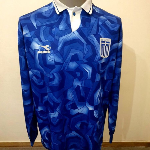 Greece National Team Jersey 1993 used, authentic with velour crest
