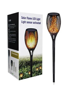 Solar LED light with flame effect outdoor torch type new