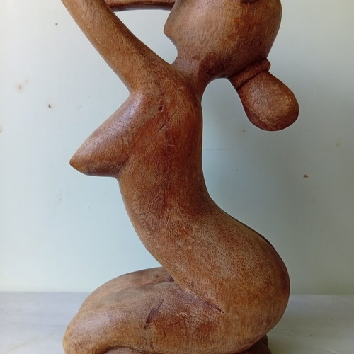 Wooden nude body figure, 20 cm