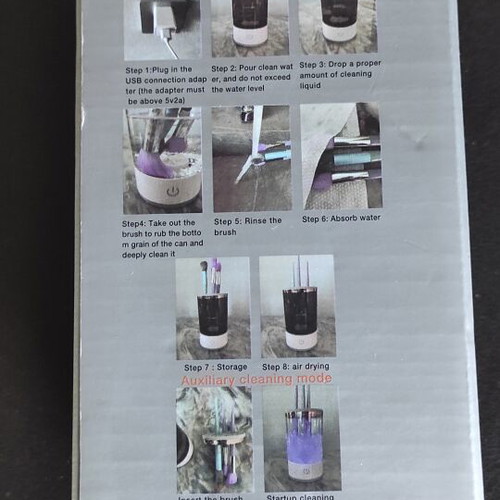 Makeup brush cleaner device new