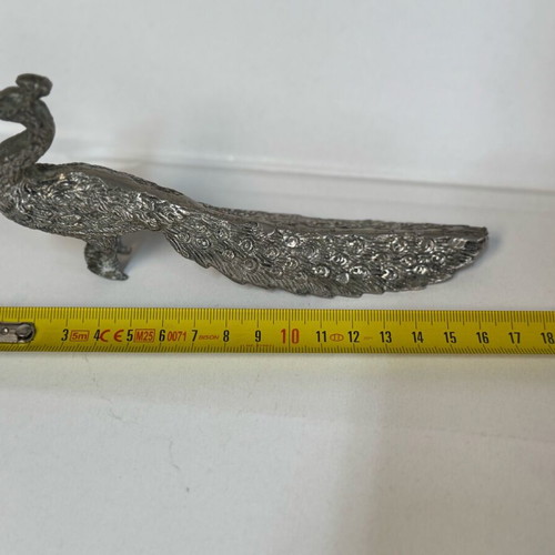 Decorative peacock used, metal
