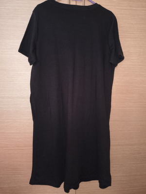 Dreams.co black T-shirt dress, size 14/16