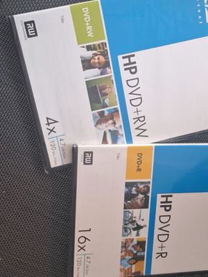 DVD-RW και DVD-R δίσκοι καινούργιοι, πακέτο 4 κλειστά