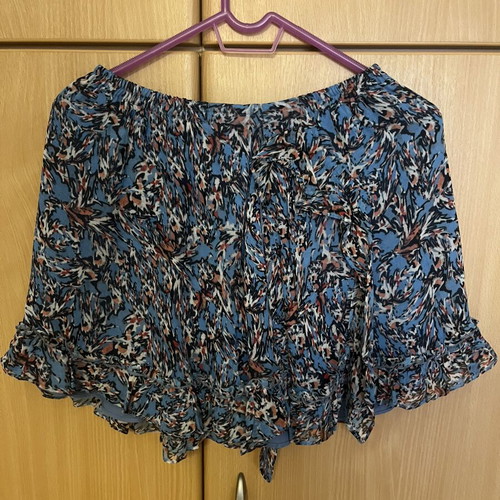 Zini floral set like new, airy fabric, blue multicolor