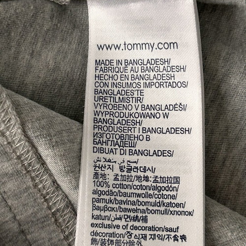 Tommy Hilfiger Jersey V T-shirt men's XXL, grey