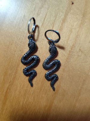 Snake earrings used