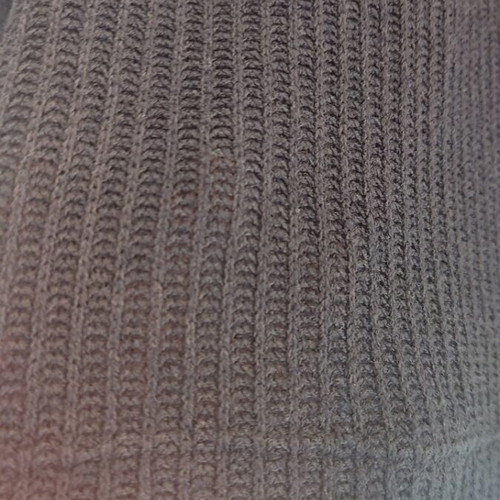 Women's black knitted blouse