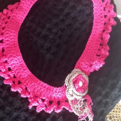 Knitted necklace handmade