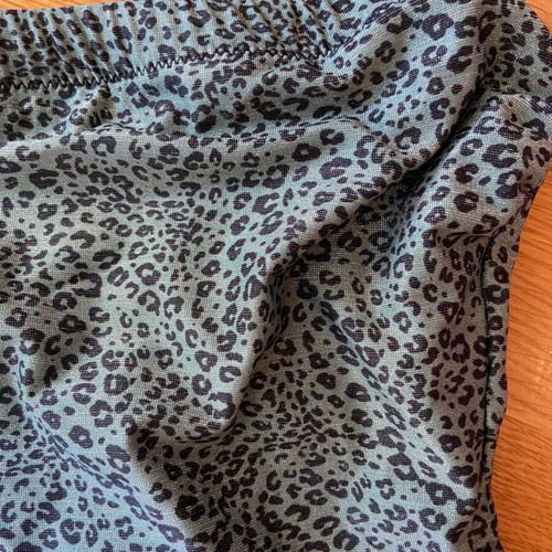 Holiday strapless swimsuit new medium lurex animal print