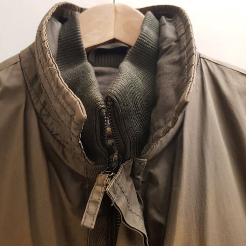 Military-style jacket used, size XL, green