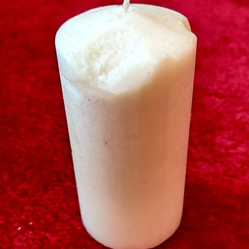 Decorative candle like new with Orthodox Nativity icon