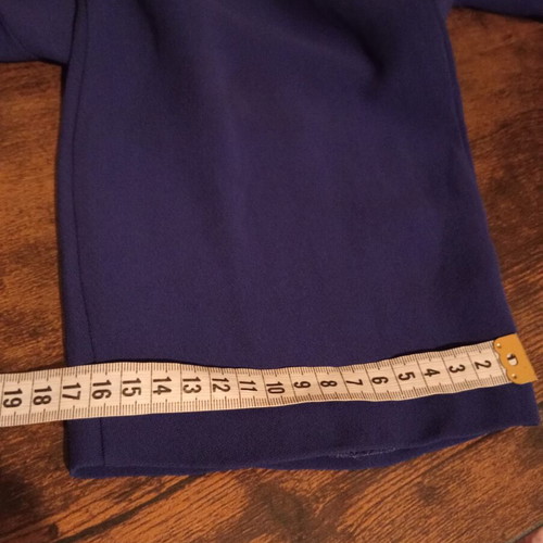 Ethimo Collezione high-waist viscose pants, vintage mid 90's, blue-purple