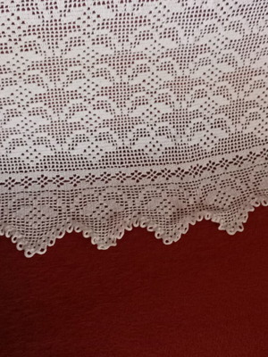 Crochet curtain like new, cotton, 1.02m x 0.60m