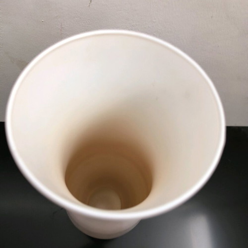 BICOLORE vase beige with glossy finish like new