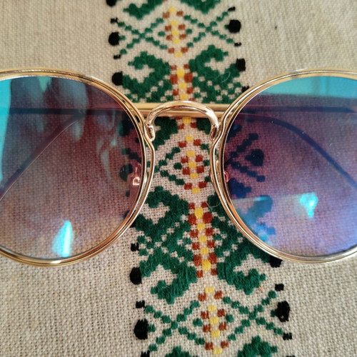 Gold & Wood sunglasses like new, men's, gold color