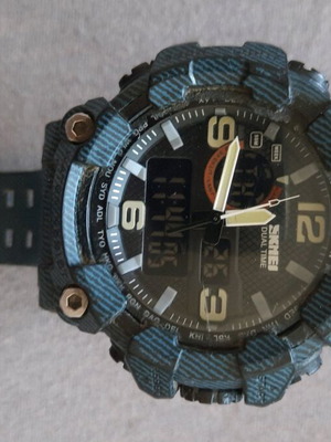SKMEI 1520 multifunction waterproof sport watch for men used, dark blue