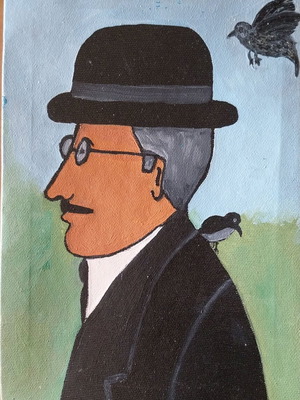 F. Pessoa oil painting on canvas new 20×30cm