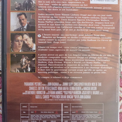 Nick Of Time DVD used, action crime drama thriller with subtitles