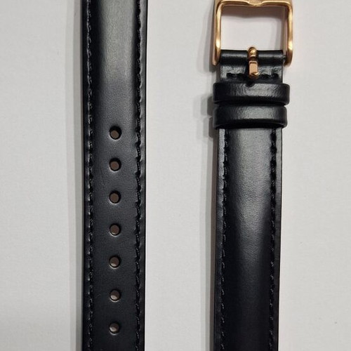 MVMT women's Avenue 14mm black leather strap like new with gold buckle