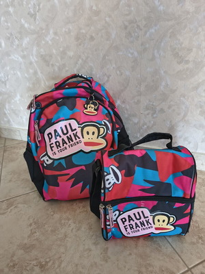 Paul Frank primary school backpack 30lt with lunch bag