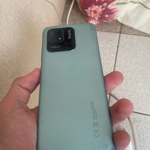 Xiaomi Redmi 10C used, green, 128GB, functional with minor cracks