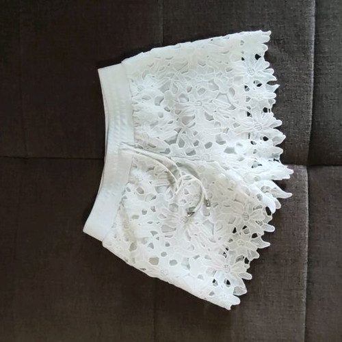Celestino white shorts like new, lace small