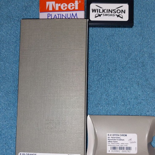 Muhle R89 Grande safety razor with R41 head and Braun XT5300, like new