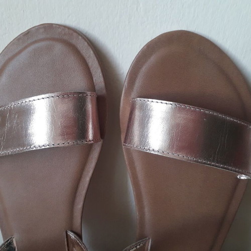 Dorothy Perkins flat sandals rose gold size 37 like new