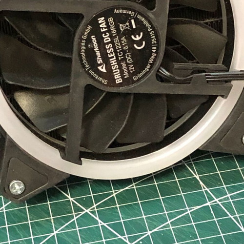 Sharkoon AIO 240mm CPU Liquid Cooler used with dual radiator and RGB fans